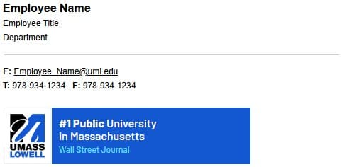 Official Email Signature