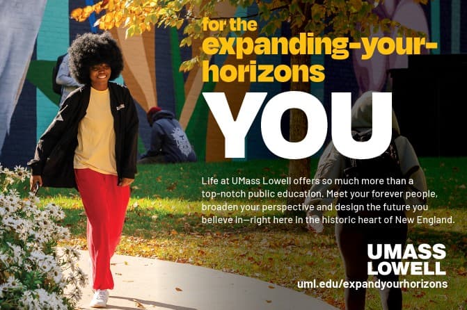 UMass Lowell postcard