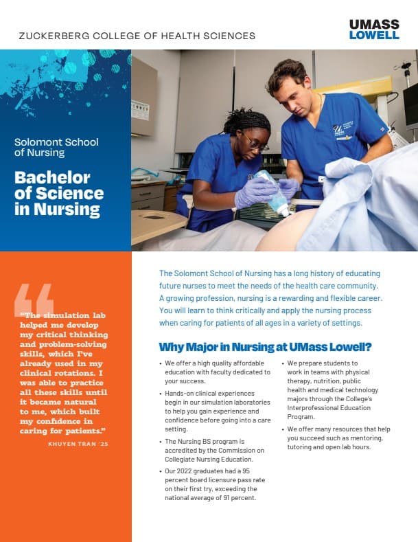 Undergraduate One Sheet example